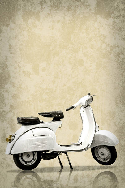 White retro scooter - Foto, Bild