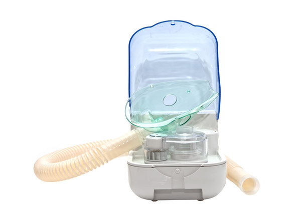Ultrasonic inhaler isolated on white background. - Фото, изображение