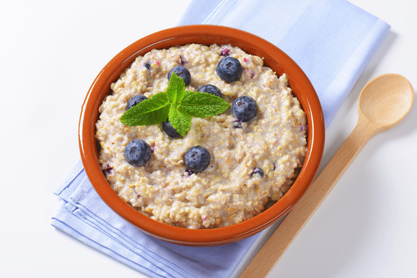 Whole grain oat porridge - Photo, Image