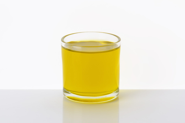 Glas Olivenöl - Foto, Bild