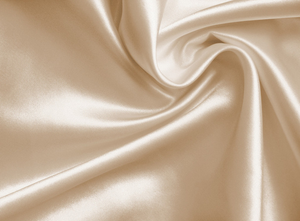 Smooth elegant golden silk as wedding background. In Sepia toned - Фото, изображение