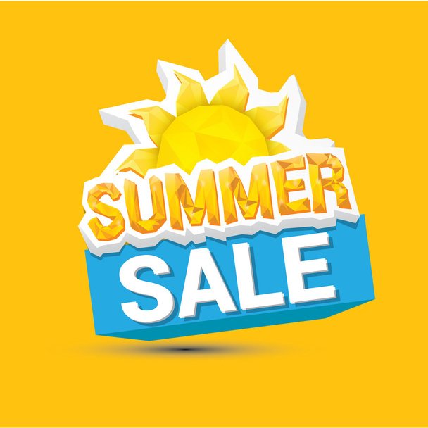 vector summer sale label or sticker - ベクター画像