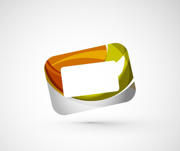 Abstrakti geometrinen yrityksen logo runko, näyttö
 - Vektori, kuva