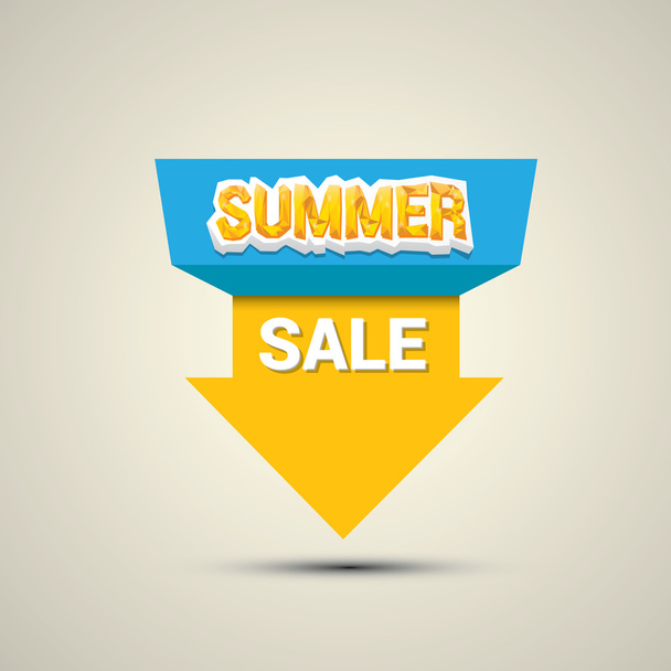 vector summer sale label or sticker - Vecteur, image