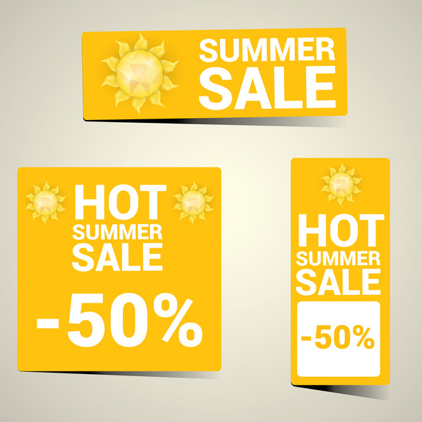 vector summer sale label or sticker - Wektor, obraz