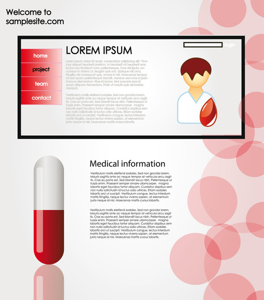 Medical website template - Foto, Imagem