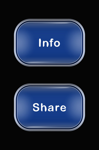 Modern cam düğmeleri bilgi paylaşımı - Vektör, Görsel