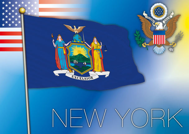 Bandiera dello Stato di New York
 - Vettoriali, immagini