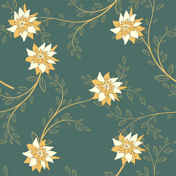 Seamless Flower  Pattern.  - Vector, Image