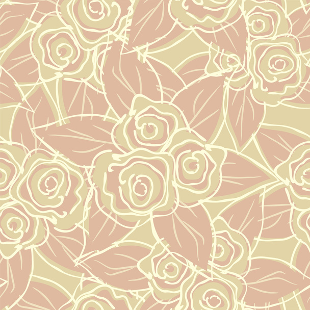 seamless roses pattern - Vetor, Imagem