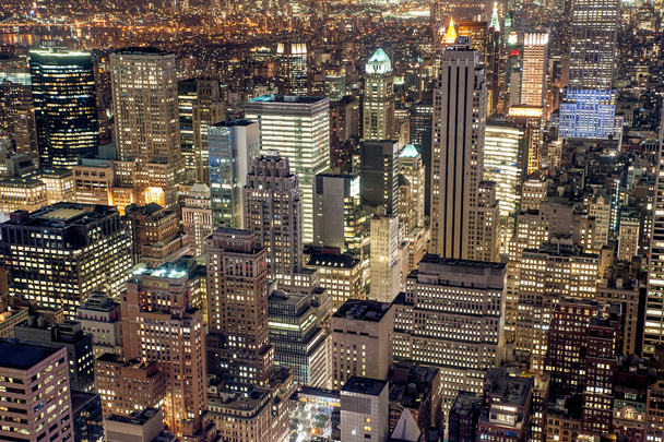 Manhattan Midtown y Central Park desde lo alto de la roca
 - Foto, Imagen