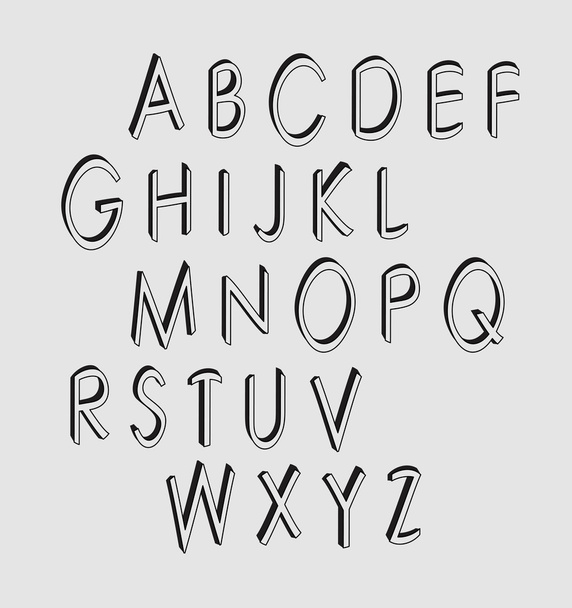 alphabet. Design elements  - Vetor, Imagem