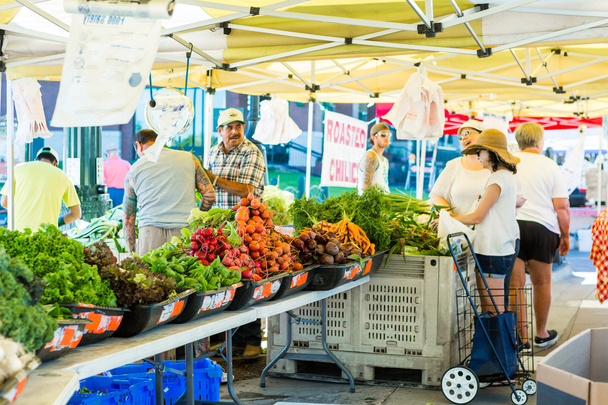 Mercado de agricultores de verano
 - Foto, imagen
