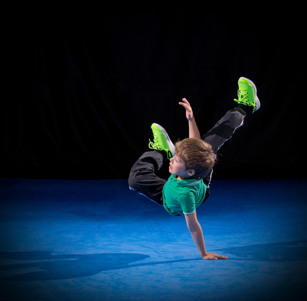 Little boy break dancer - Фото, изображение