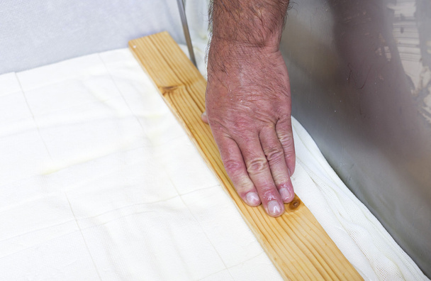 Feta cheese production cutting knife - Photo, image