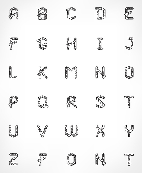 Alphabet Set - Wektor, obraz