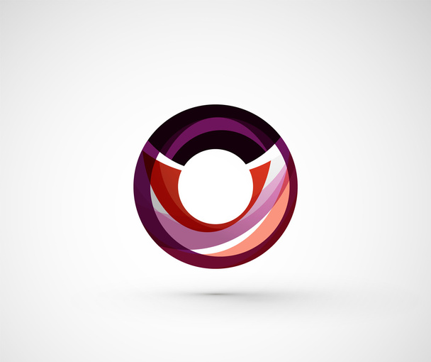 streszczenie firmy geometryczne logo pierścień, koło - Wektor, obraz