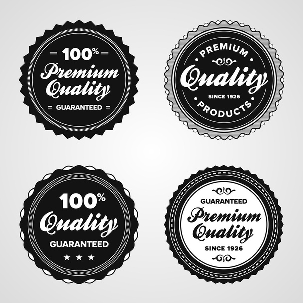 Vintage premium quality badges - Vektor, Bild