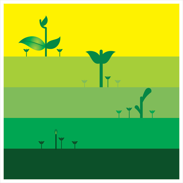 Kasvien ja maatalouden korjuu Vektorin kuvitus
 - Vektori, kuva