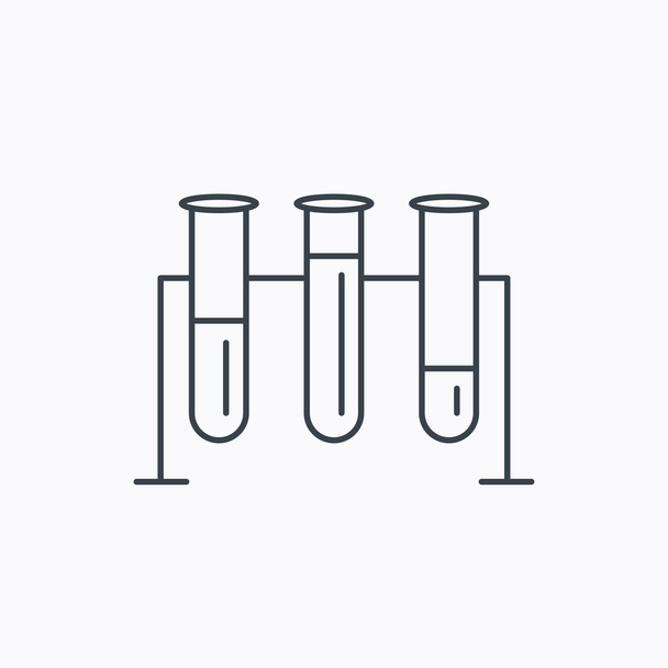 Laboratory bulbs icon. Chemistry sign. - Διάνυσμα, εικόνα