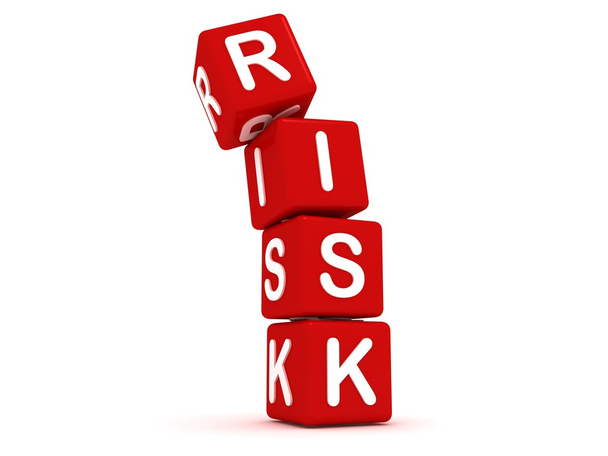 riziko koncept s červené kostky - Fotografie, Obrázek