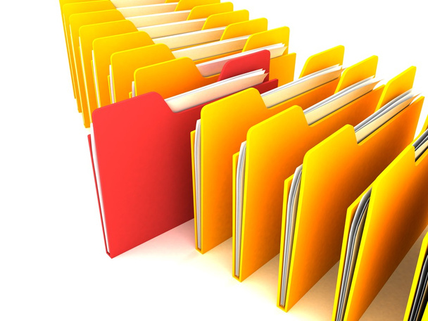 Business office folders info search - Photo, Image