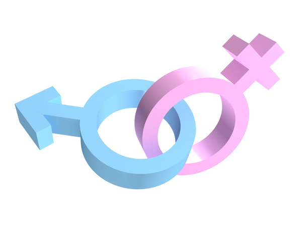 Two crossed gender sex signs - Фото, зображення