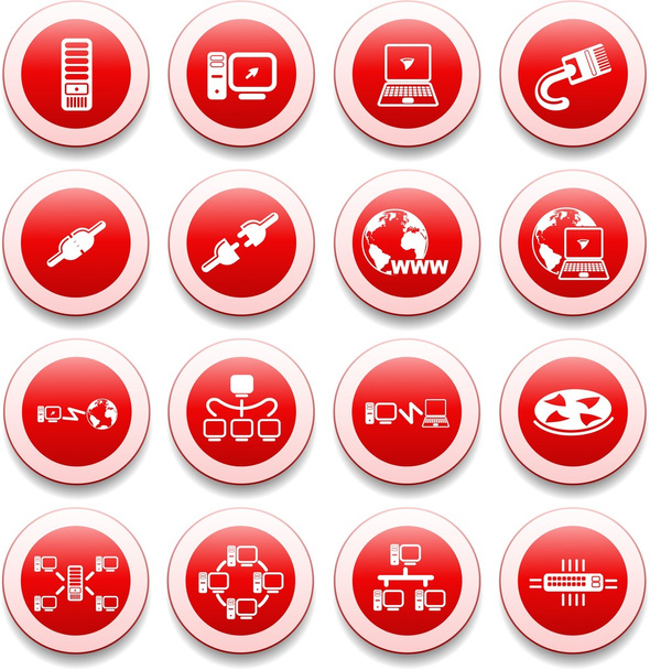 Network icons - Вектор,изображение