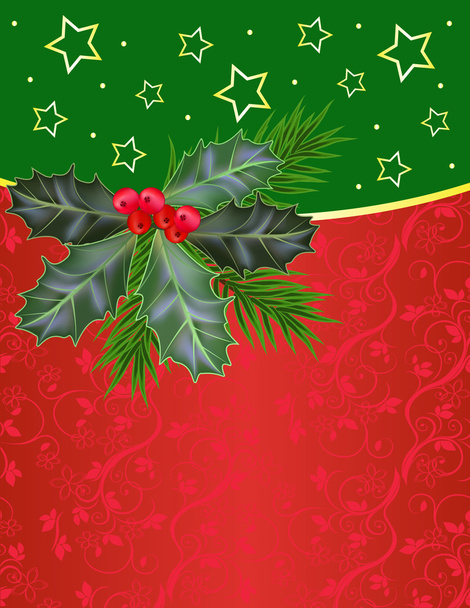 Christmas and New Year background. - Vector, Image