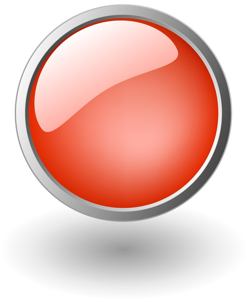 Red glossy button - Photo, Image