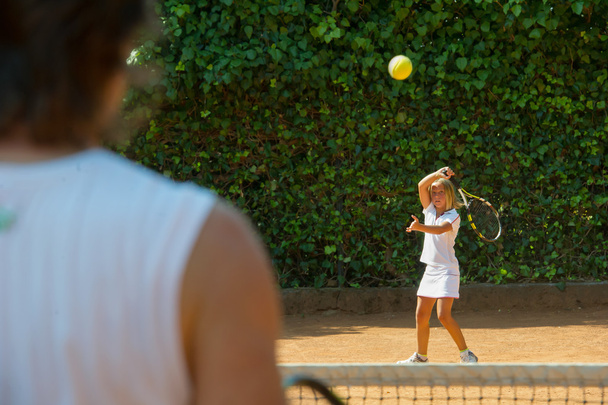 Tennisschule im Freien - Foto, Bild