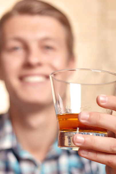 Man drinking alcohol - Fotó, kép