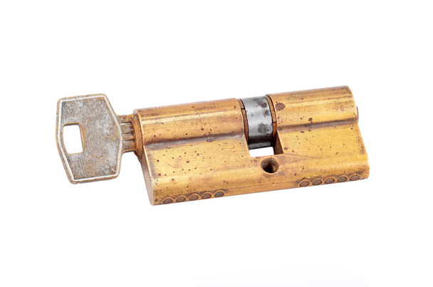noyau de cylindre de serrure de porte avec clé
 - Photo, image
