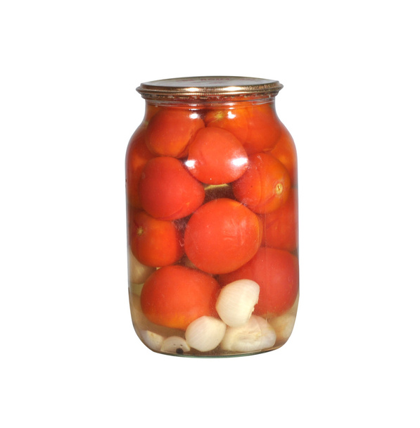 Tomates enlatados em vidro Bootle
 - Foto, Imagem