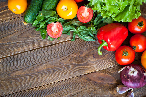 Organic food background - Foto, Imagen