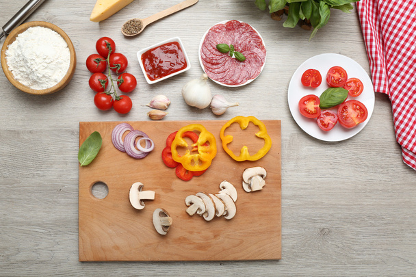 Food ingredients for pizza - Photo, image