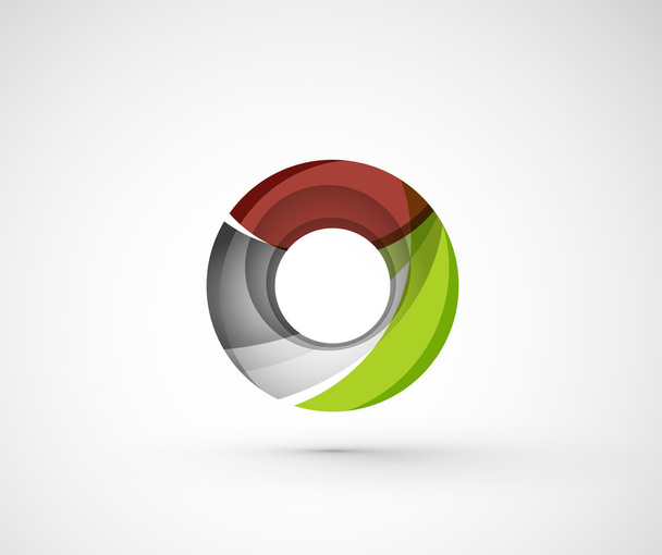 αφηρημένα και γεωμετρικά εταιρεία λογότυπο δαχτυλίδι, "κύκλος" - Διάνυσμα, εικόνα