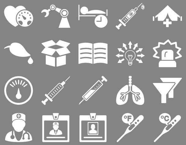 Medical bicolor icons - Vector, Image