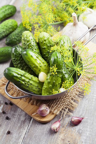 Canned cucumbers - Фото, зображення