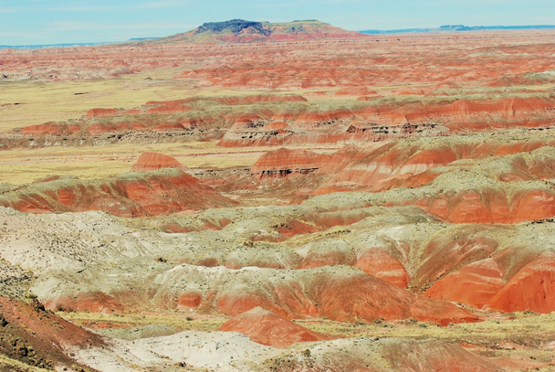 The multi-colored sands of the Painted Desert, Arizona - Fotoğraf, Görsel