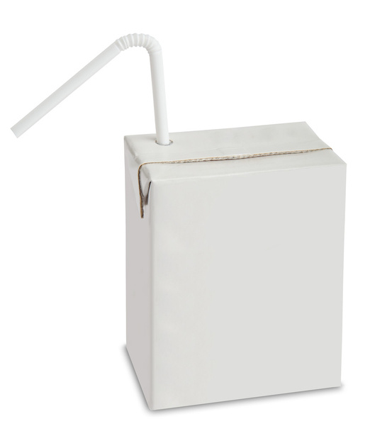 drink box with straw - Foto, imagen