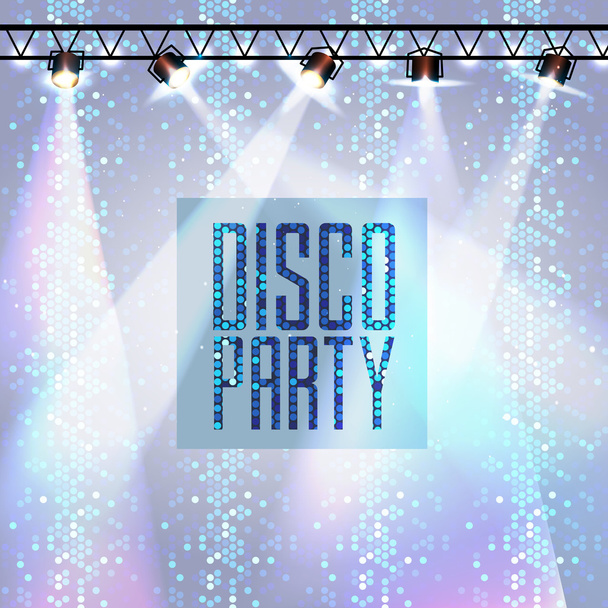 Disco background. Disco poster - Vector, Image