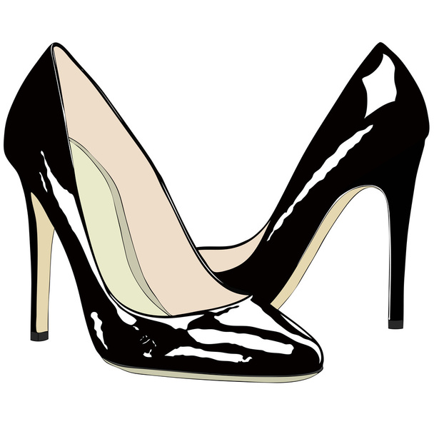 Shoes with reflections - Vector, Image