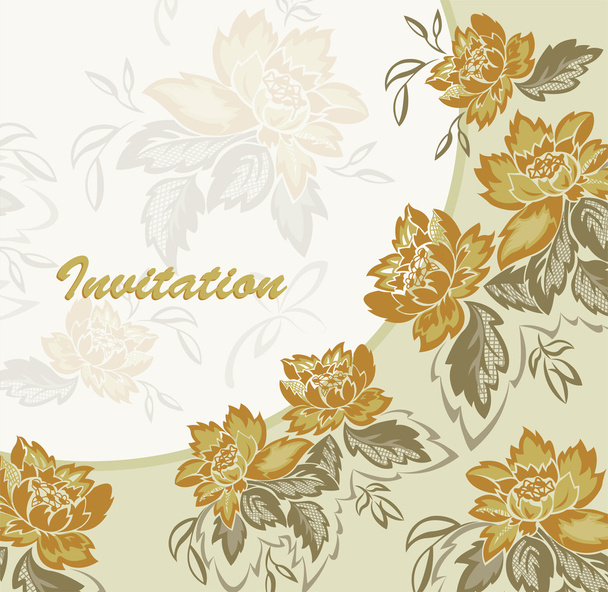 L'invitation aux fleurs jaunes
 - Vecteur, image