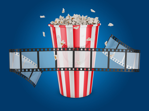 popcorn a film - Fotografie, Obrázek