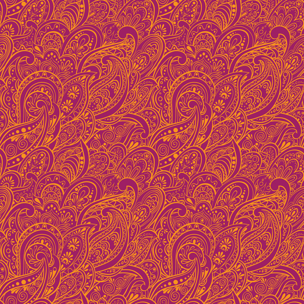 Paisley seamless pattern - Vector, Image