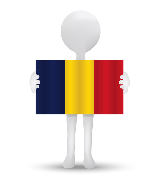 Bandeira de Republic of Chad
 - Vetor, Imagem
