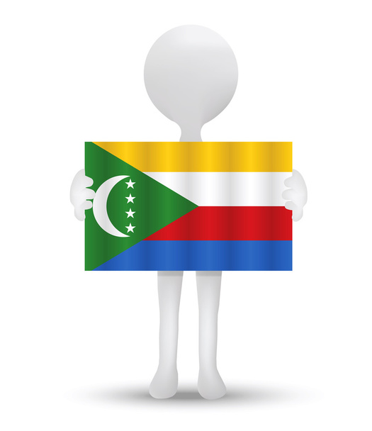 Flagge der Vereinigung der Komoren - Vektor, Bild