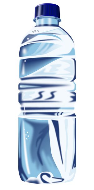 plastic fles water container - Foto, afbeelding
