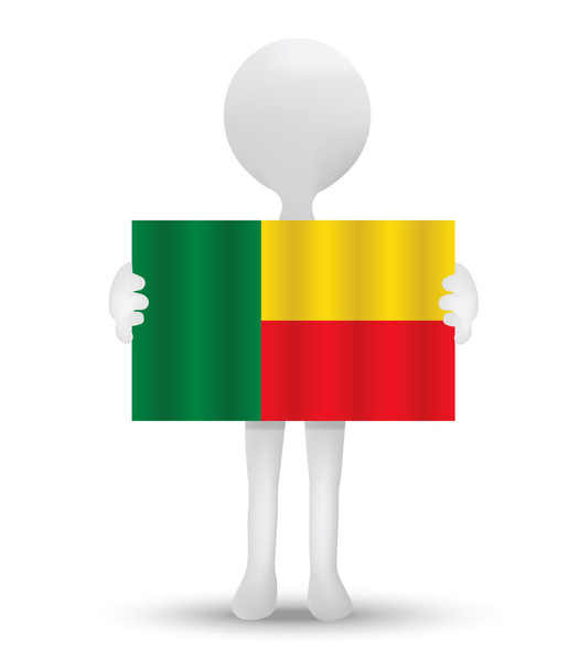 Flagge der Republik Benin - Vektor, Bild